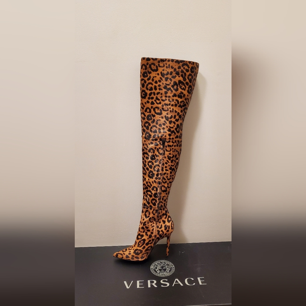 Versace calf hair thigh high boots... ACCEPTING OFFERS!!!